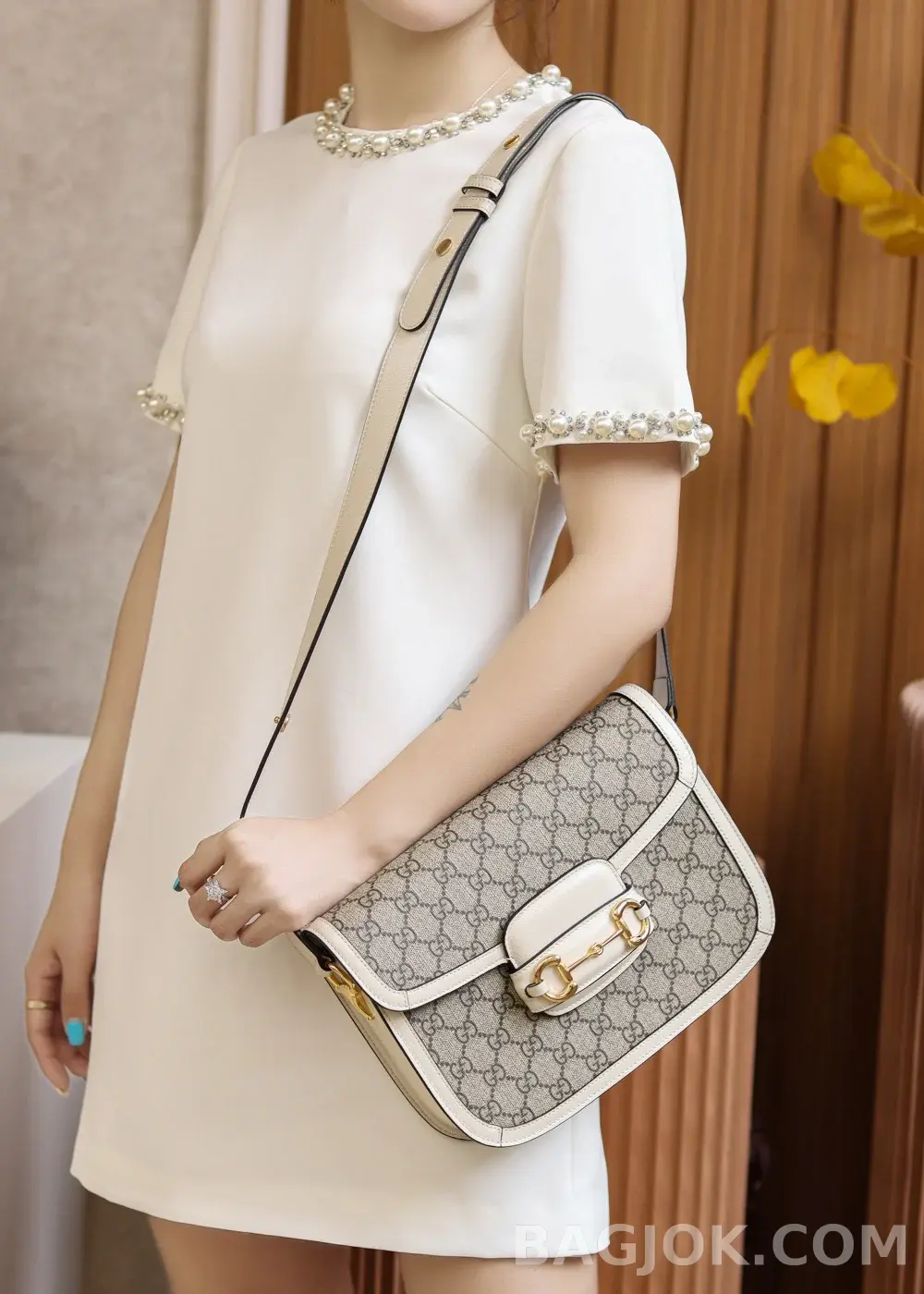 구찌 Gucci 홀스빗 1955 숄더백 스몰 상세 이미지