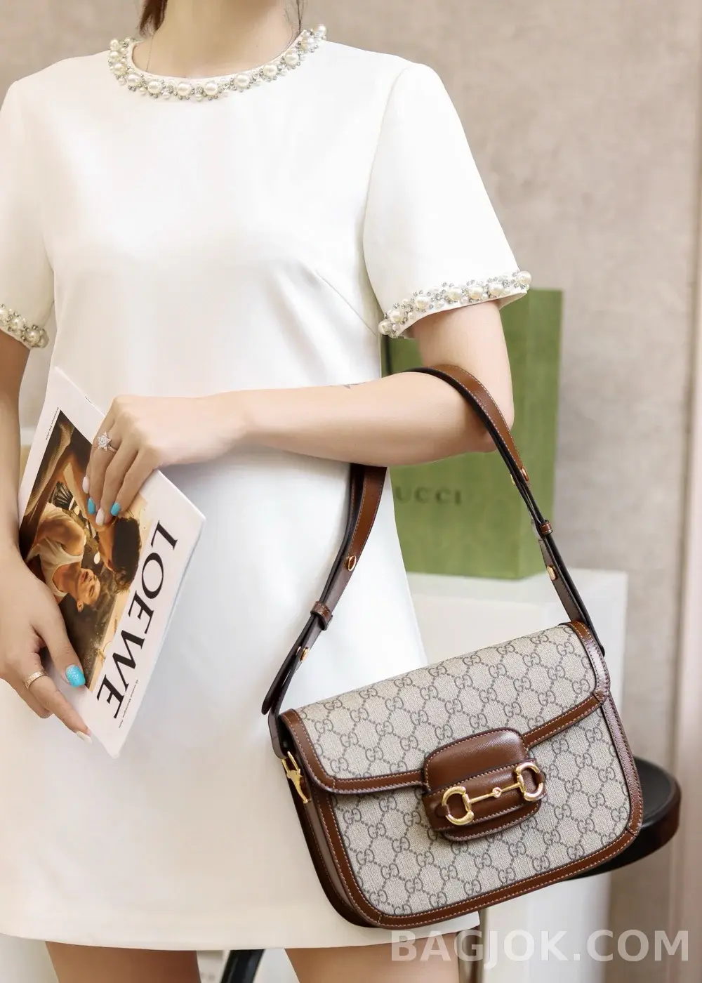 구찌 Gucci 홀스빗 1955 숄더백 스몰 상세 이미지