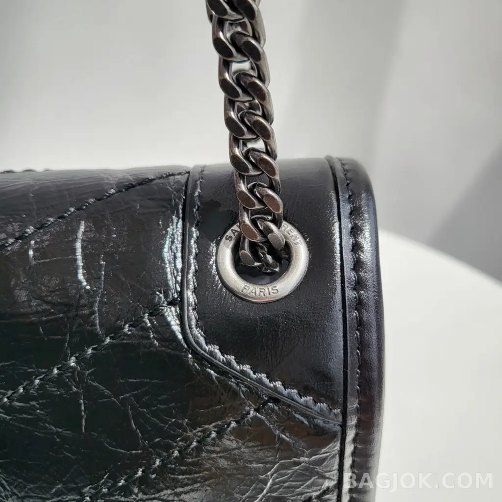 생로랑 Saint Laurent 니키백 베이비 빈티지 레더 상세 이미지