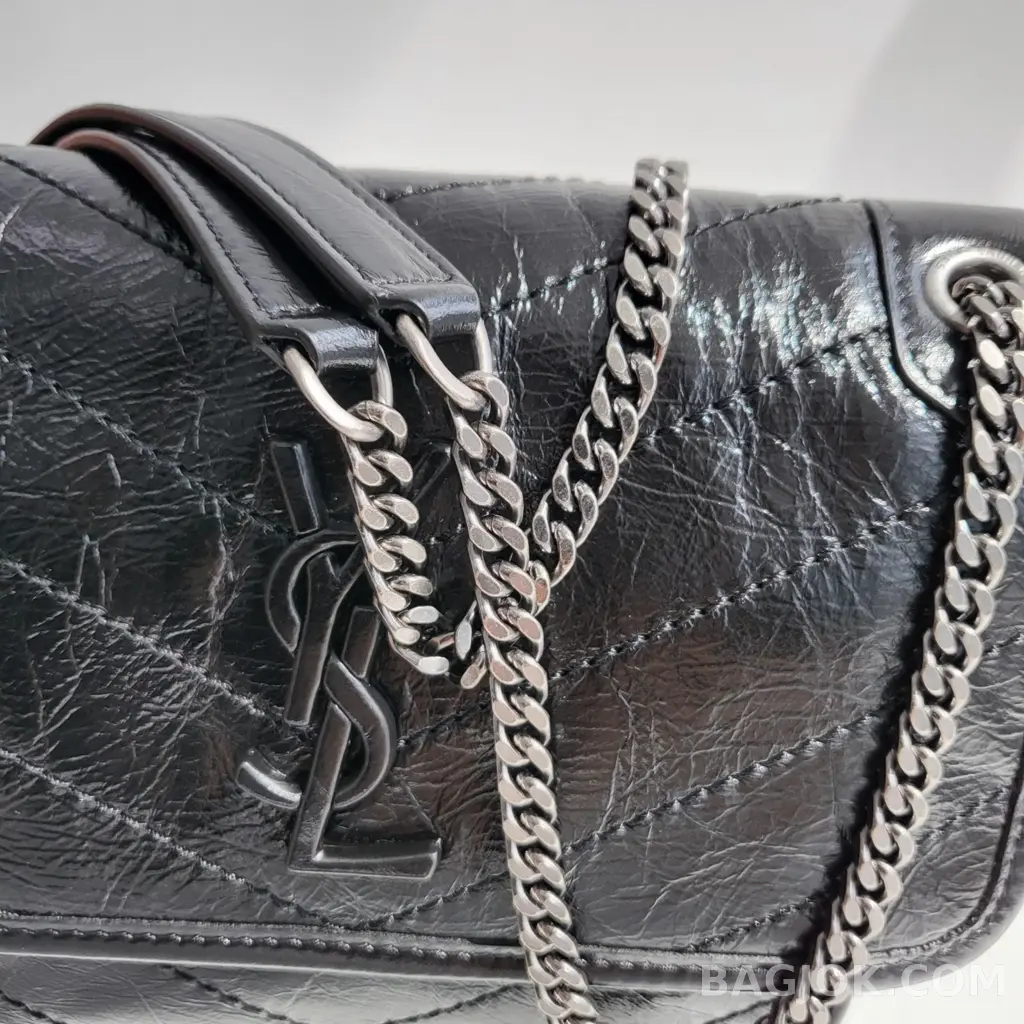 생로랑 Saint Laurent 니키백 베이비 빈티지 레더 상세 이미지