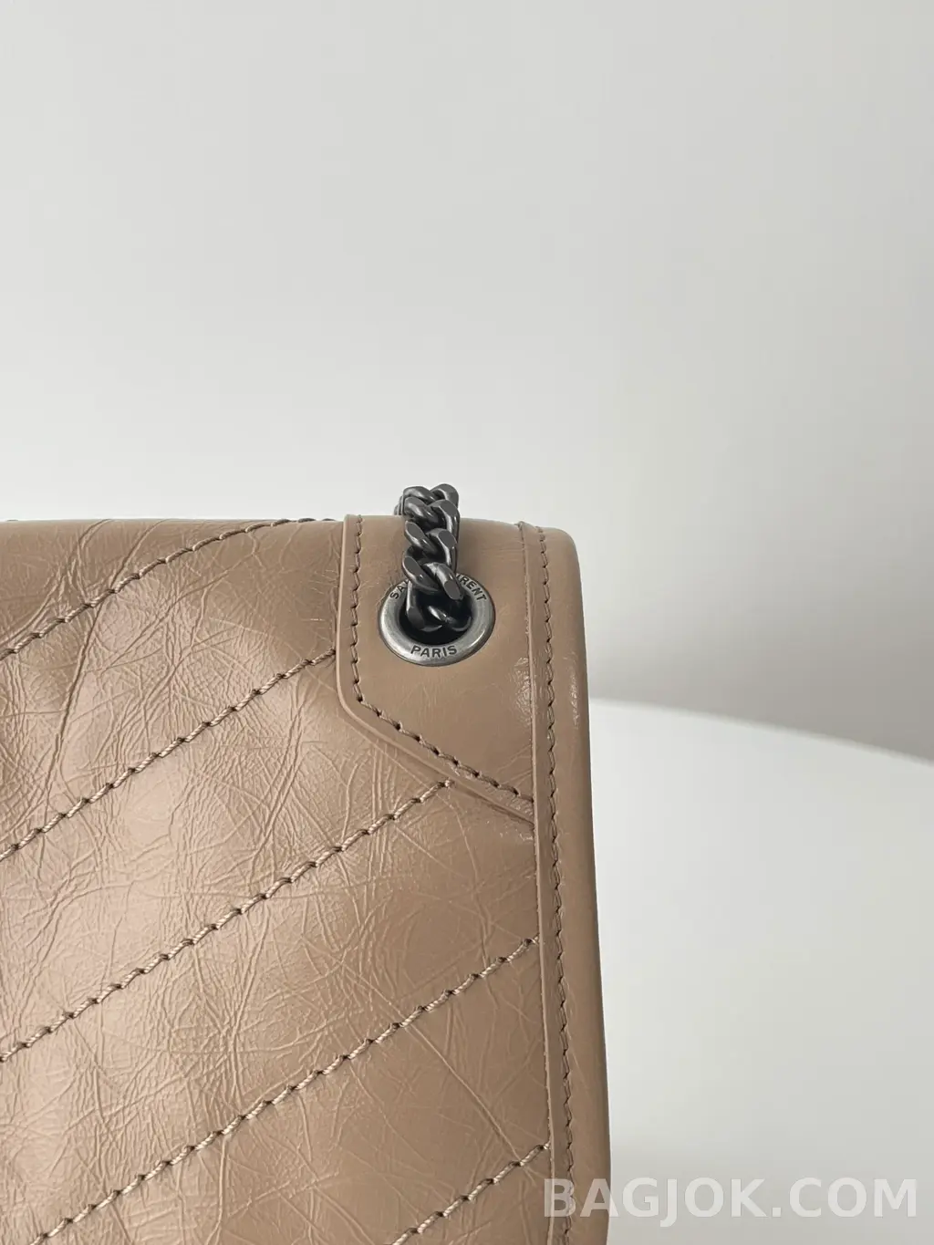 생로랑 Saint Laurent 니키백 베이비 빈티지 레더 상세 이미지