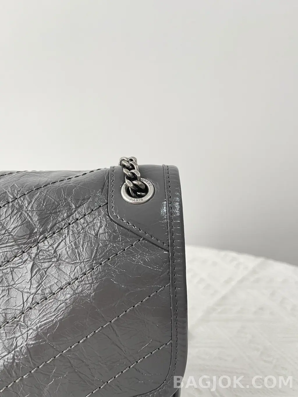 생로랑 Saint Laurent 니키백 베이비 빈티지 레더 상세 이미지