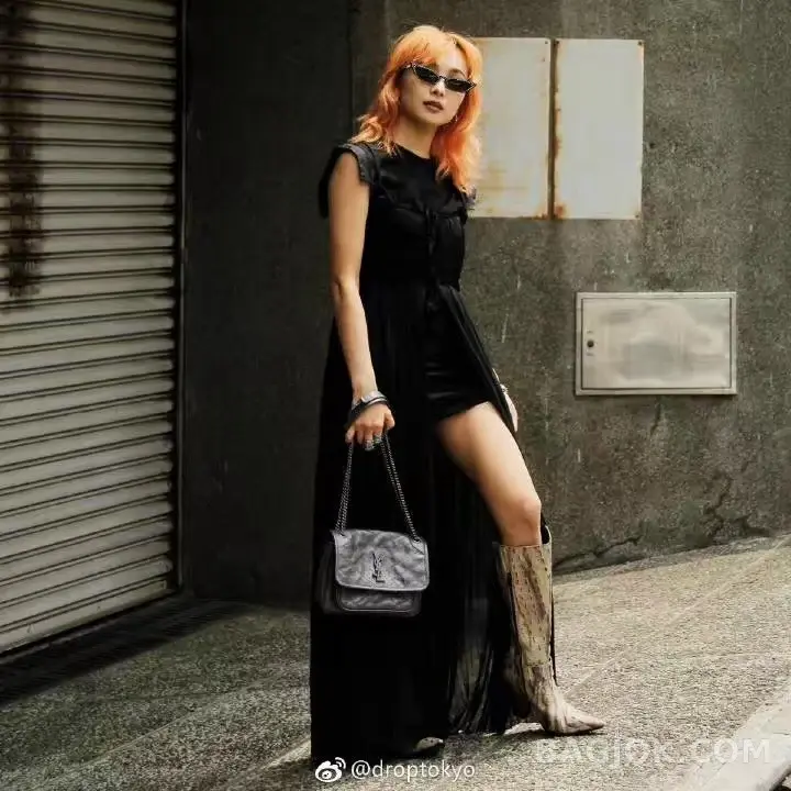 생로랑 Saint Laurent 니키백 베이비 빈티지 레더 상세 이미지