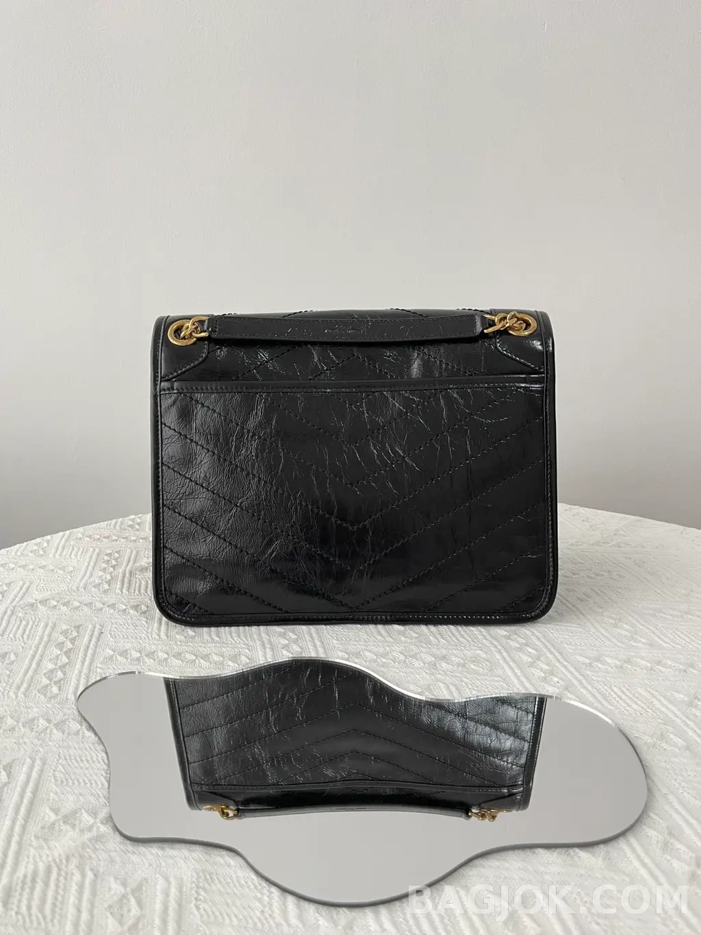 생로랑 Saint Laurent 니키백 미디움 빈티지 레더 상세 이미지