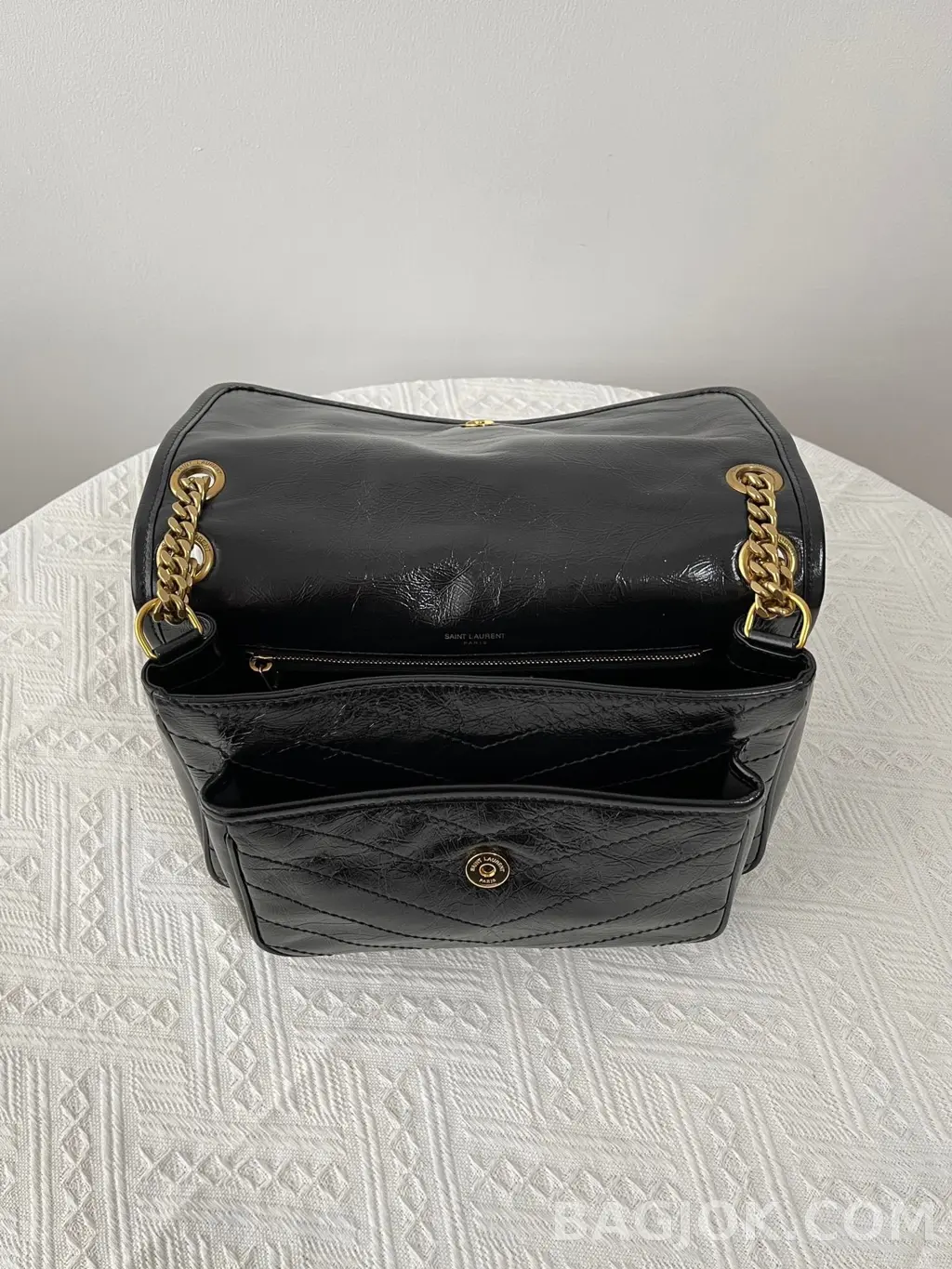 생로랑 Saint Laurent 니키백 미디움 빈티지 레더 상세 이미지