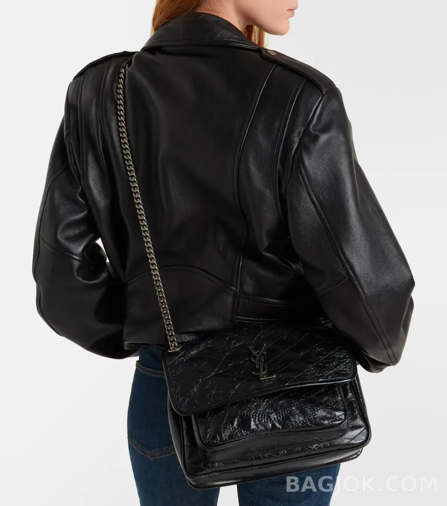 생로랑 Saint Laurent 니키백 미디움 빈티지 레더 상세 이미지