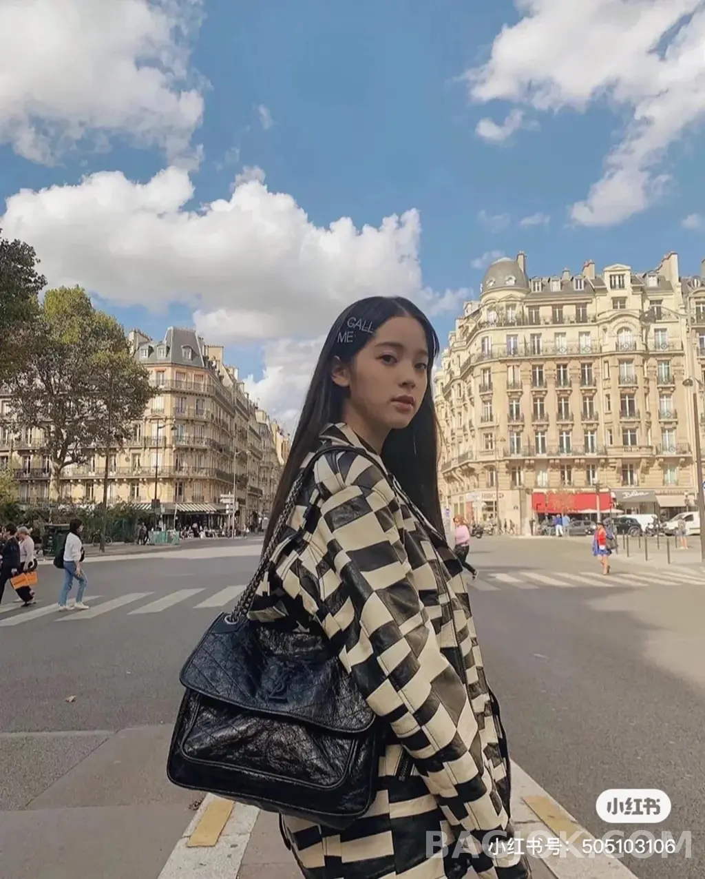 생로랑 Saint Laurent 니키백 미디움 빈티지 레더 상세 이미지
