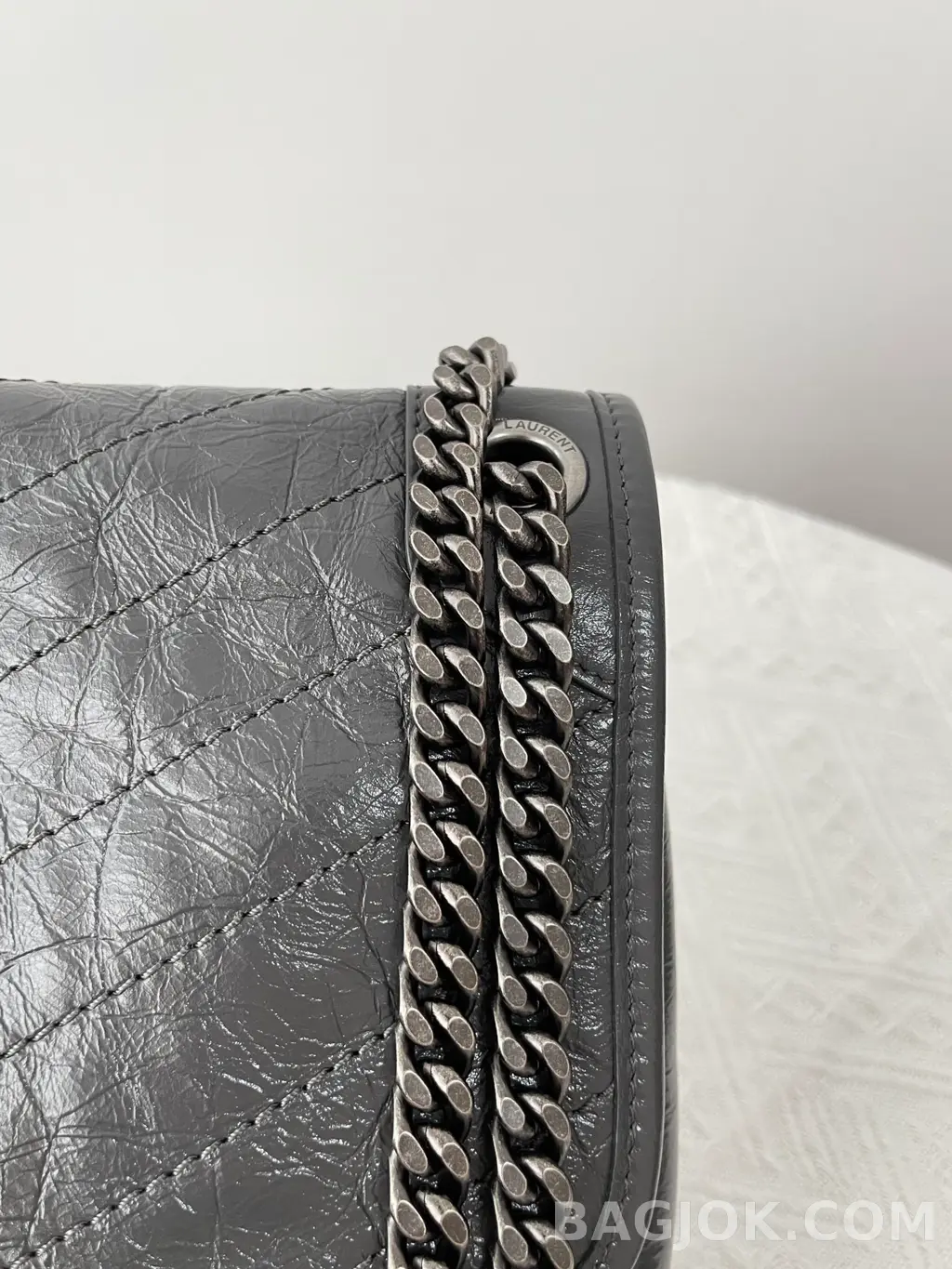 생로랑 Saint Laurent 니키백 미디움 빈티지 레더 상세 이미지