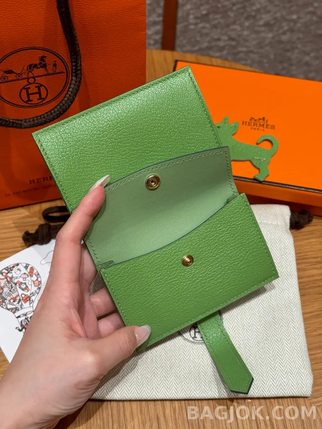 에르메스 Hermes 베안 미니 지갑 미조레 상세 이미지