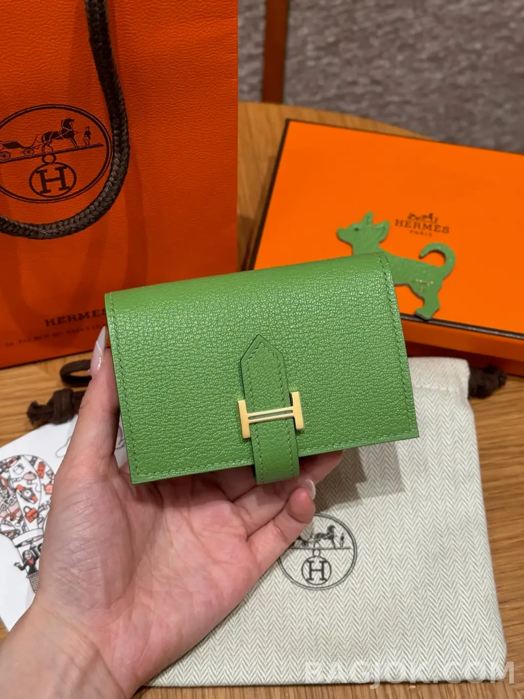 에르메스 Hermes 베안 미니 지갑 미조레 상세 이미지