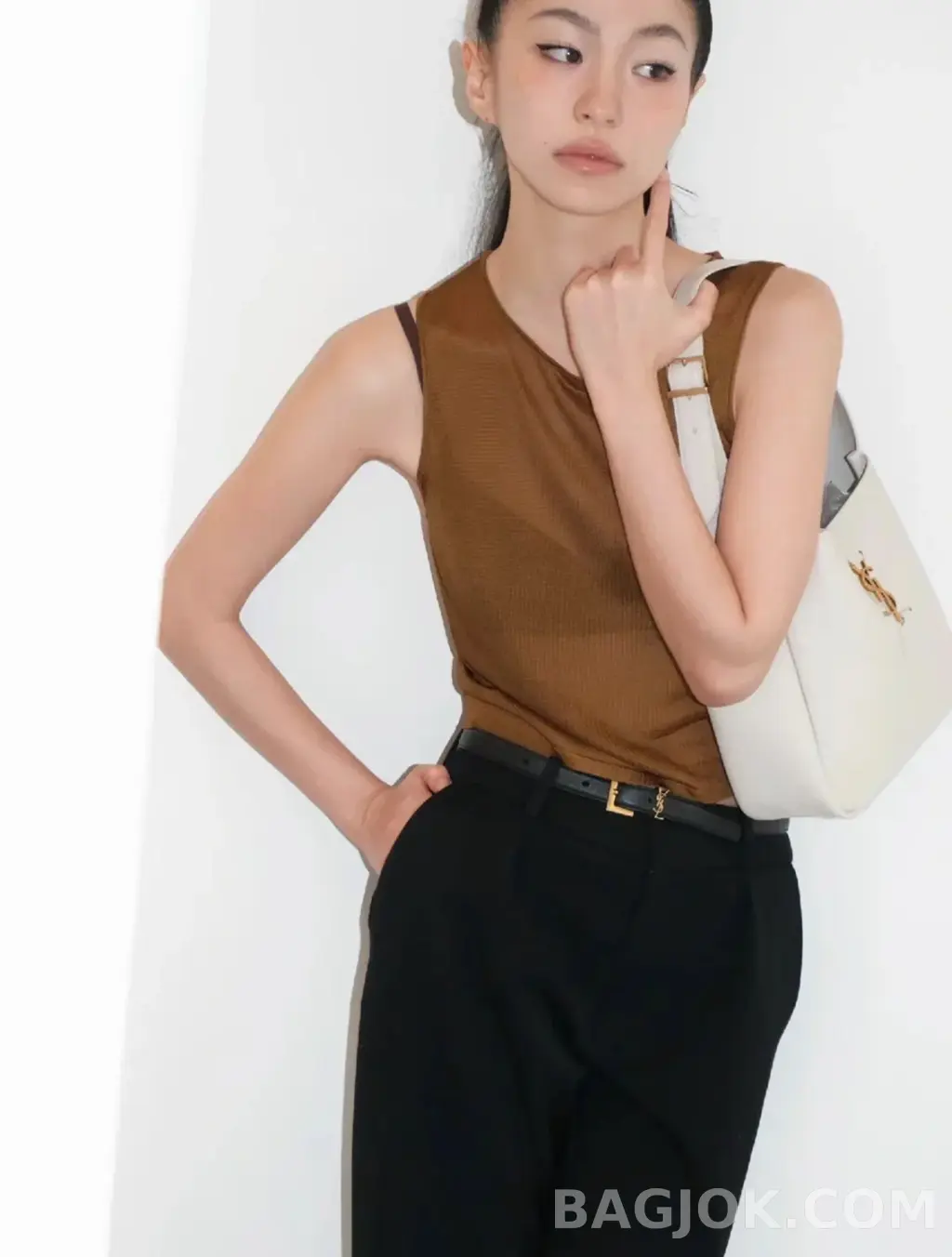 생로랑 Saint Laurent LE 5À7 호보 스몰 상세 이미지