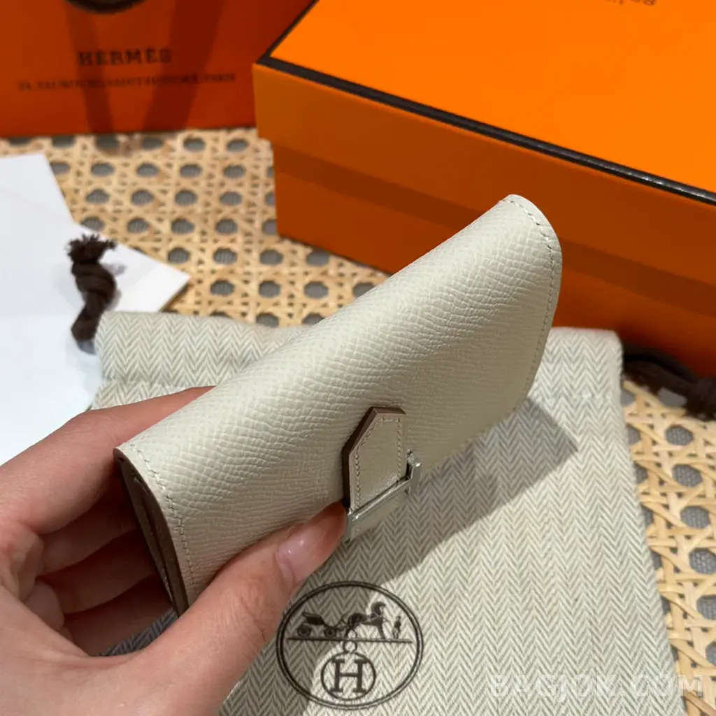 에르메스 Hermes 베안 카드 지갑 앱송 은장 상세 이미지