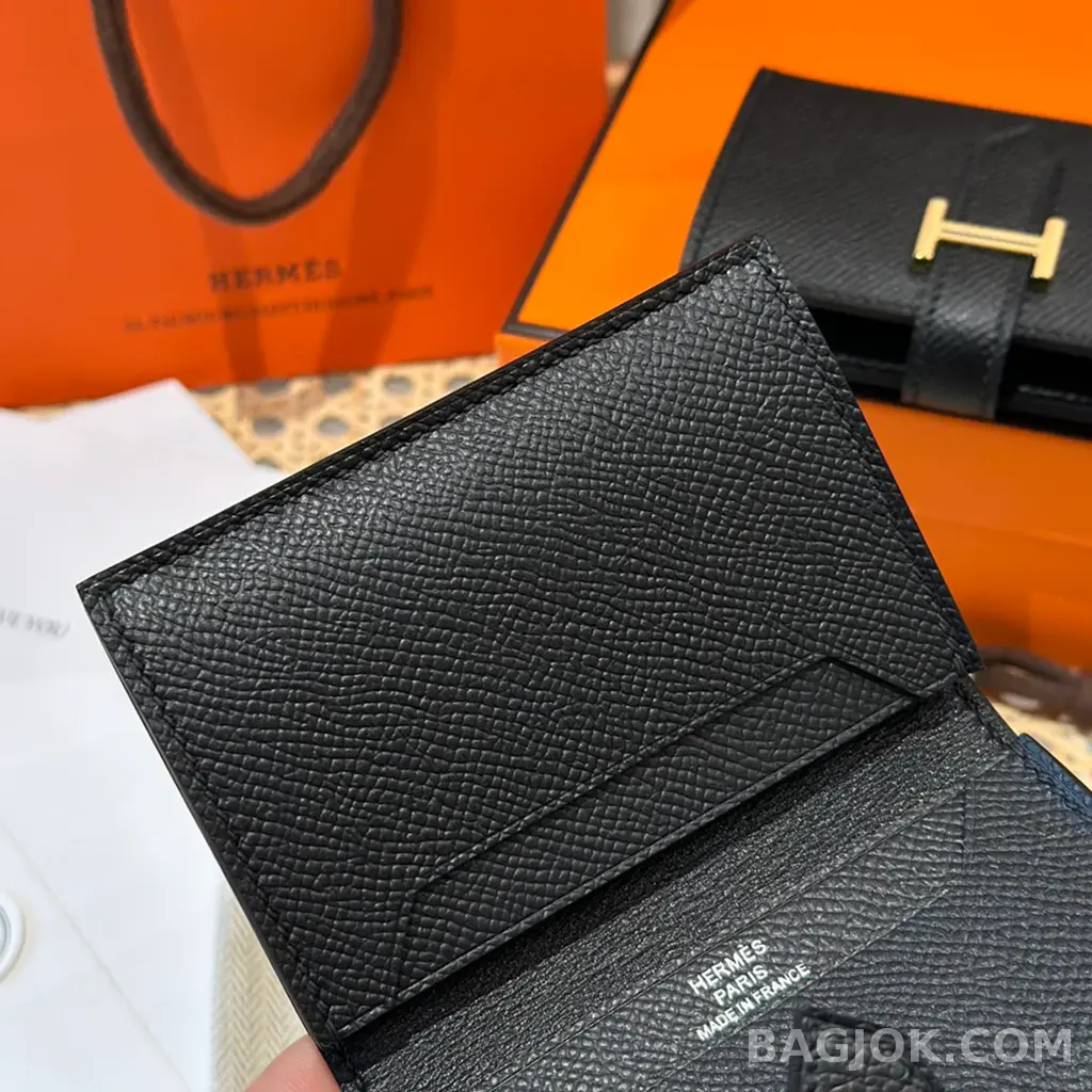 에르메스 Hermes 베안 카드 지갑 앱송 은장 상세 이미지