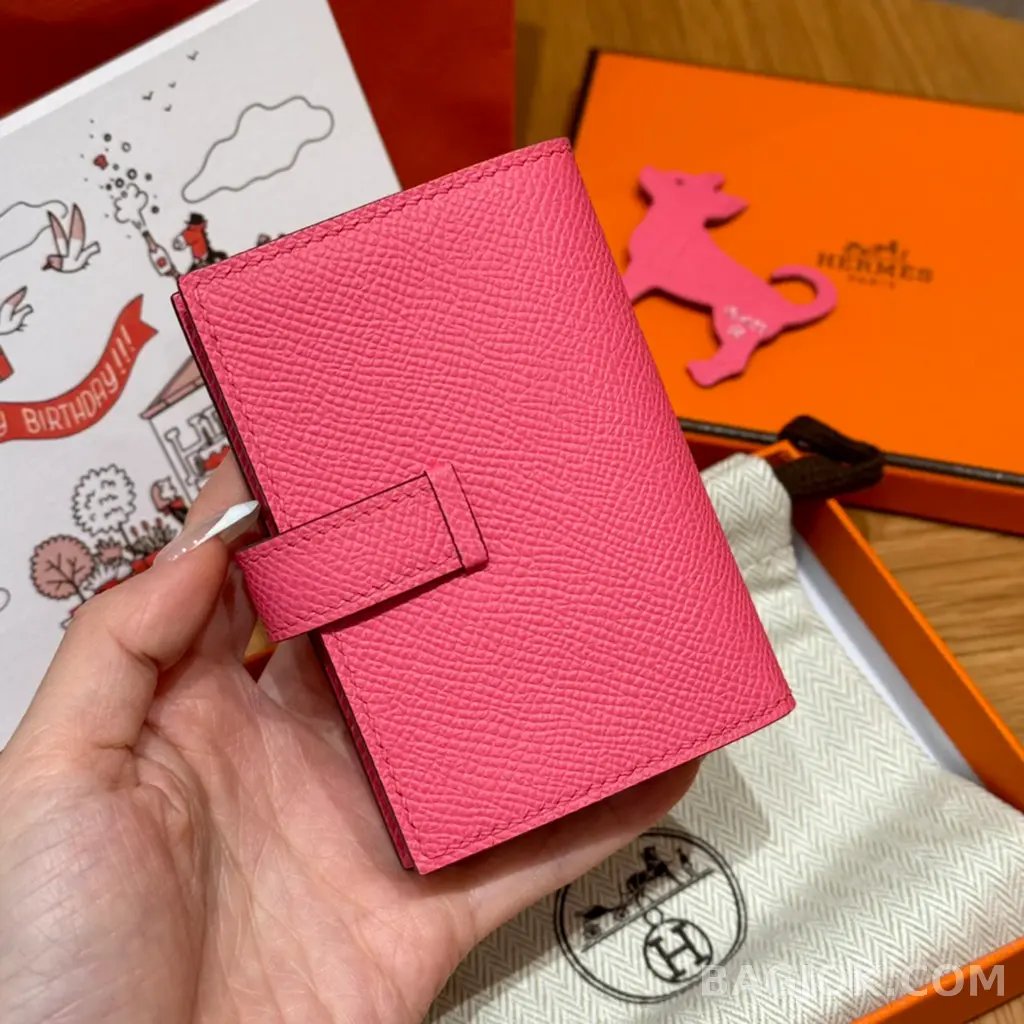 에르메스 Hermes 베안 카드 지갑 앱송 은장 상세 이미지