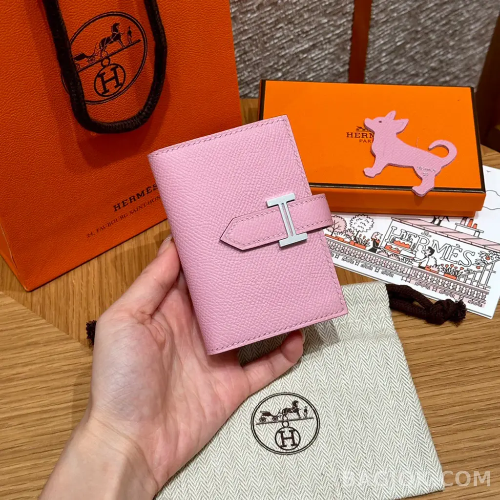 에르메스 Hermes 베안 카드 지갑 앱송 은장 상세 이미지