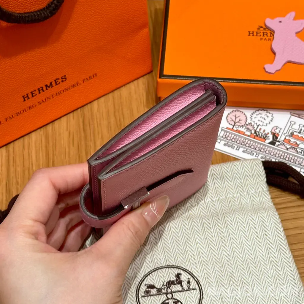 에르메스 Hermes 베안 카드 지갑 앱송 은장 상세 이미지