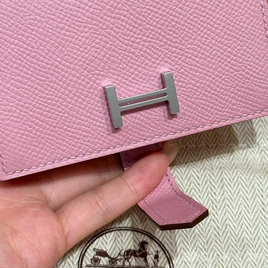 에르메스 Hermes 베안 카드 지갑 앱송 은장 상세 이미지