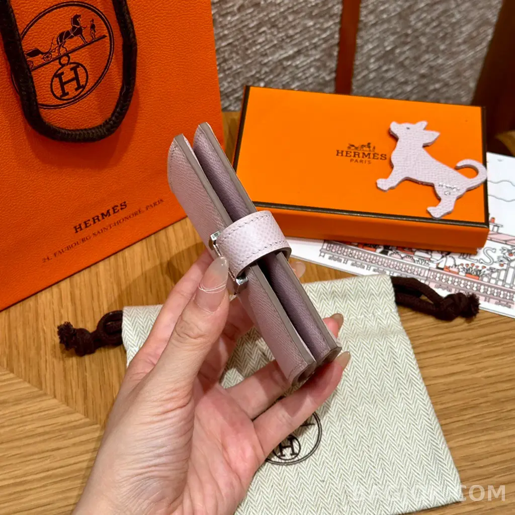 에르메스 Hermes 베안 카드 지갑 앱송 은장 상세 이미지