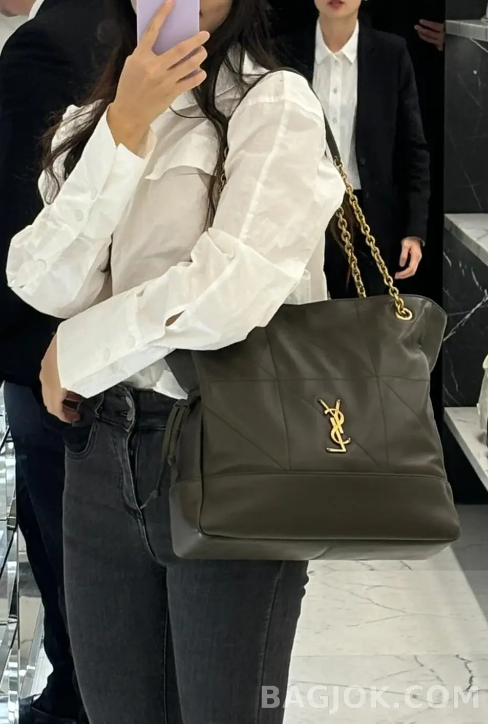 생로랑 Saint Laurent 제이미 4.3 포숑 램스킨 라지 상세 이미지