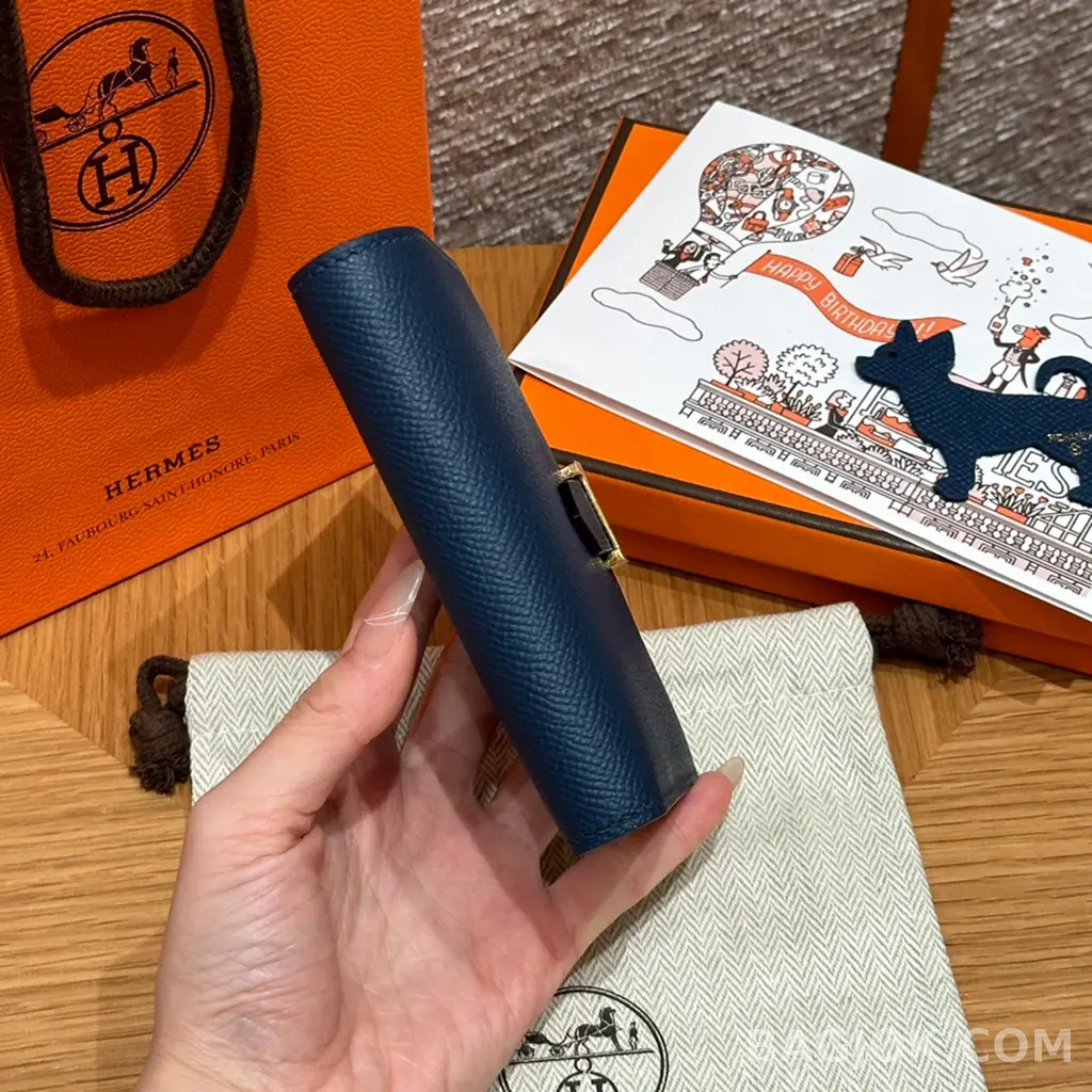 에르메스 Hermes 베안 컴팩트 지갑 앱송 금장 상세 이미지