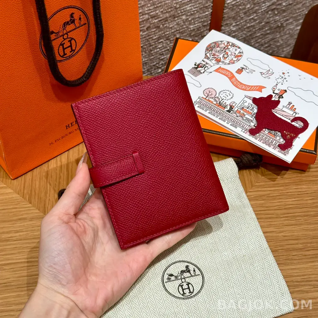 에르메스 Hermes 베안 컴팩트 지갑 앱송 금장 상세 이미지