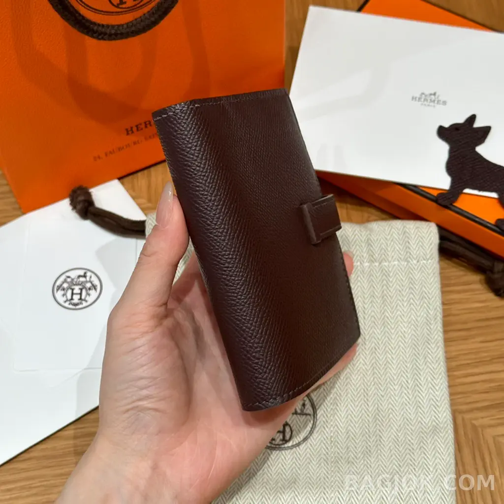 에르메스 Hermes 베안 컴팩트 지갑 앱송 금장 상세 이미지