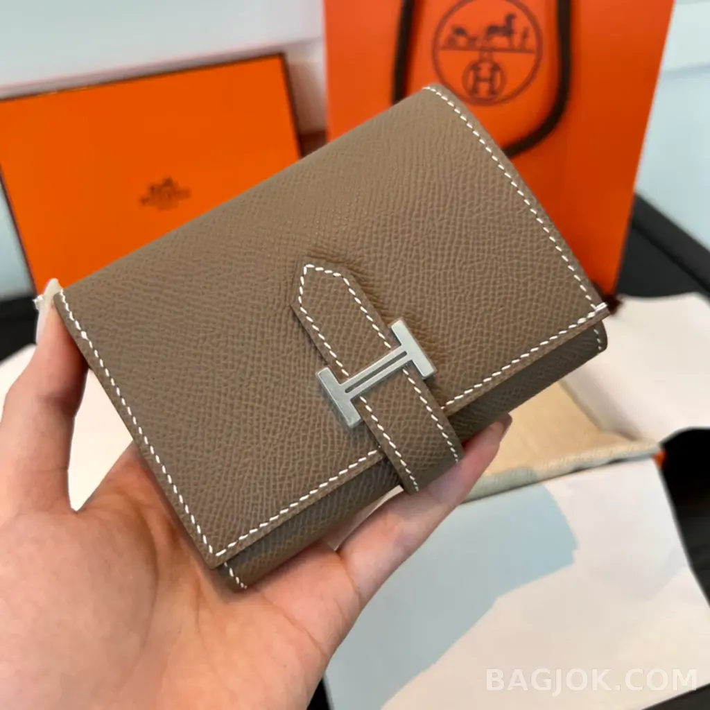 에르메스 Hermes 베안 콤비 월렛 앱송 은장 상세 이미지
