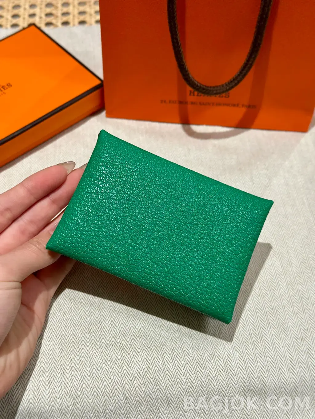 에르메스 Hermes 칼비 듀오 카드지갑 미조레 상세 이미지