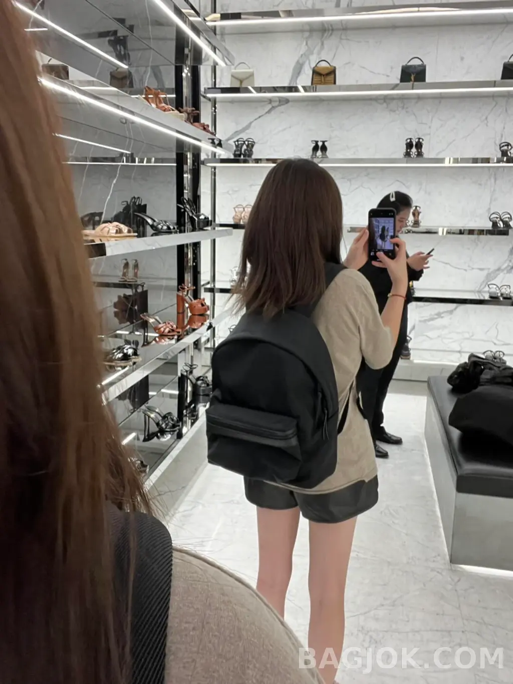 생로랑 Saint Laurent 씨티 백팩 에코닐 상세 이미지