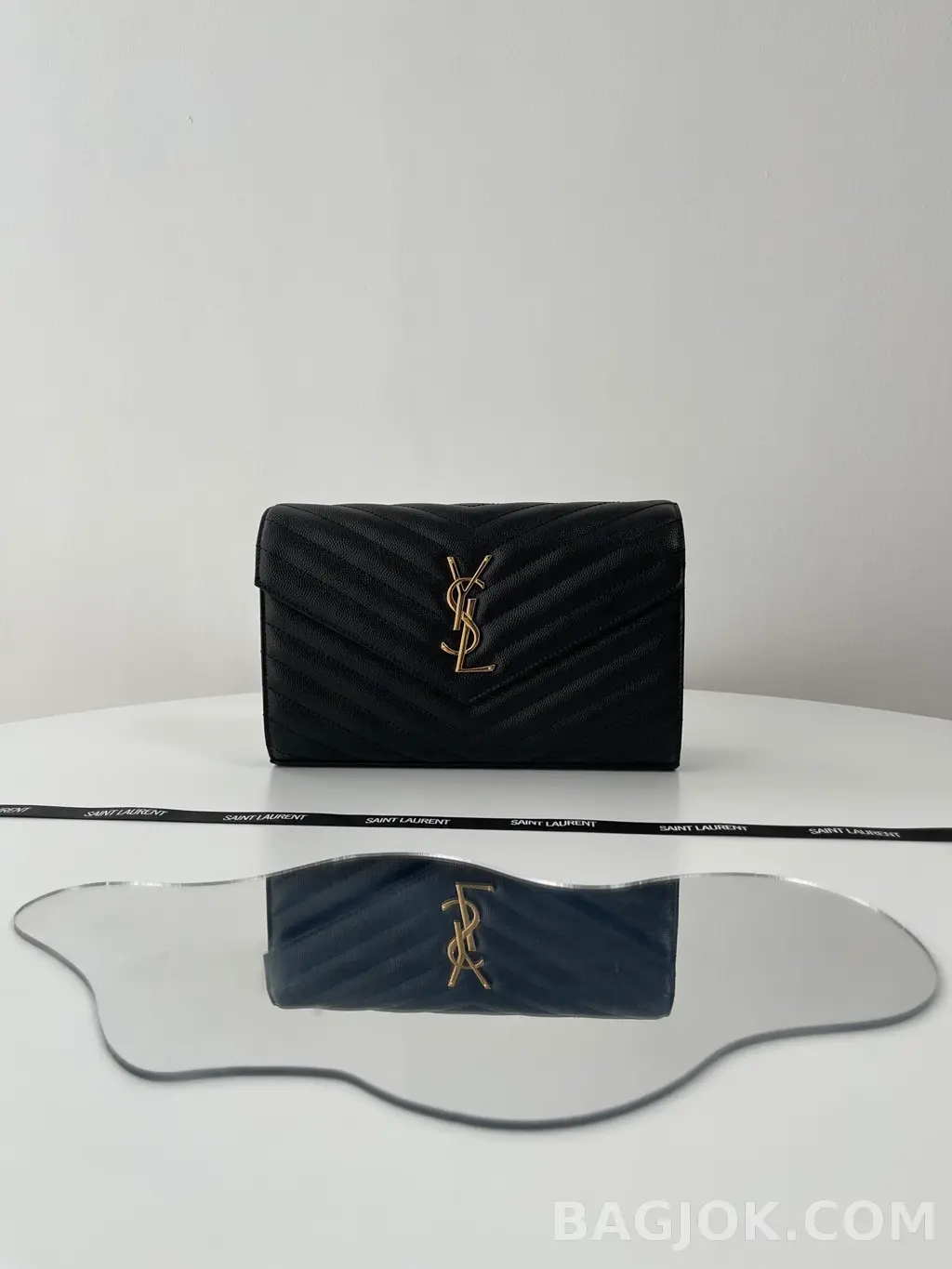 생로랑 Saint Laurent 카산드라 모노그램 마틀라세 체인 숄더백 상세 이미지