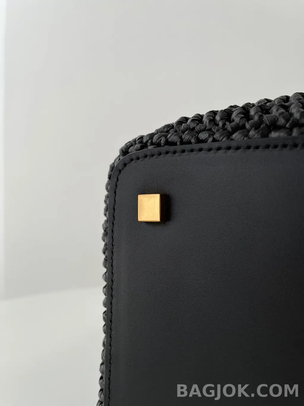 생로랑 Saint Laurent LE 37 버킷백 우븐 라피아 상세 이미지