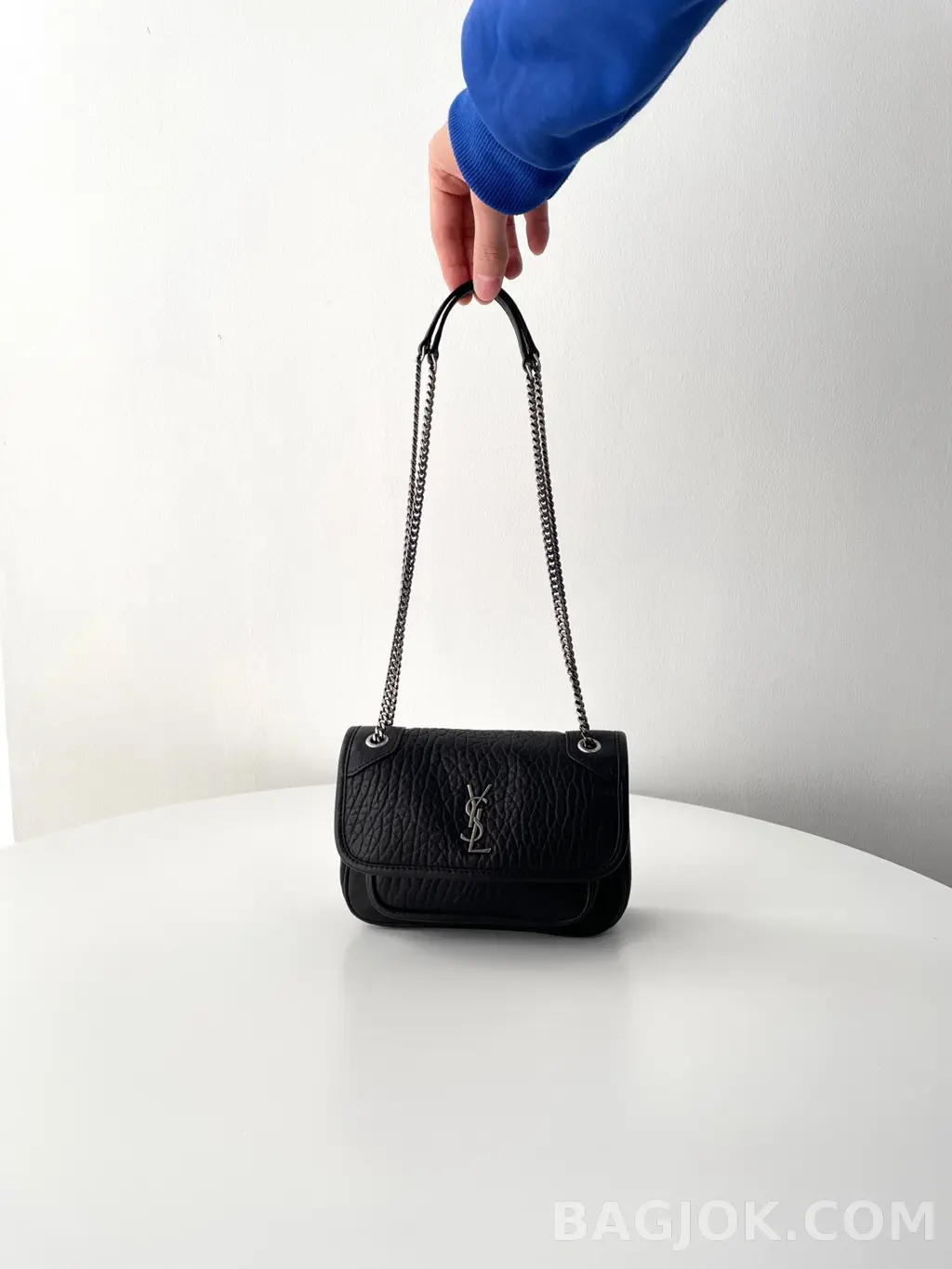 생로랑 Saint Laurent 니키백 그레인 램스킨 미니 상세 이미지