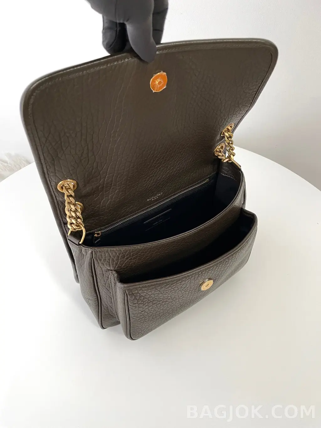 생로랑 Saint Laurent 니키백 그레인 램스킨 미디움 상세 이미지