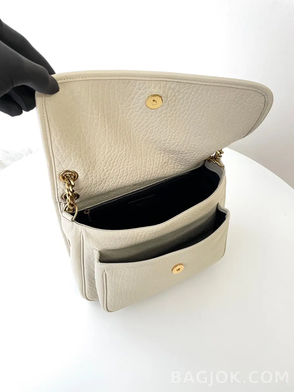 생로랑 Saint Laurent 니키백 그레인 램스킨 미디움 상세 이미지