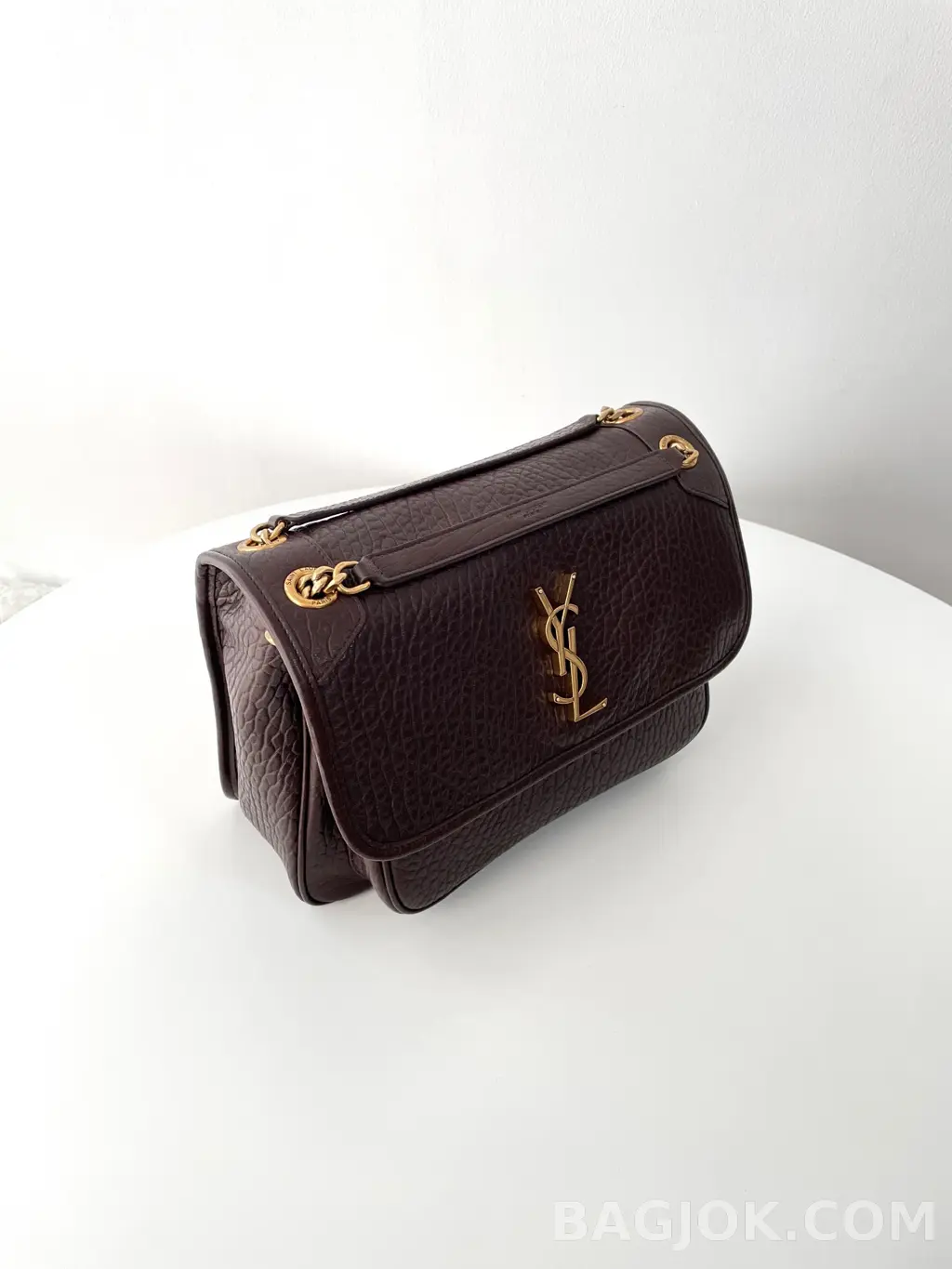 생로랑 Saint Laurent 니키백 그레인 램스킨 미디움 상세 이미지