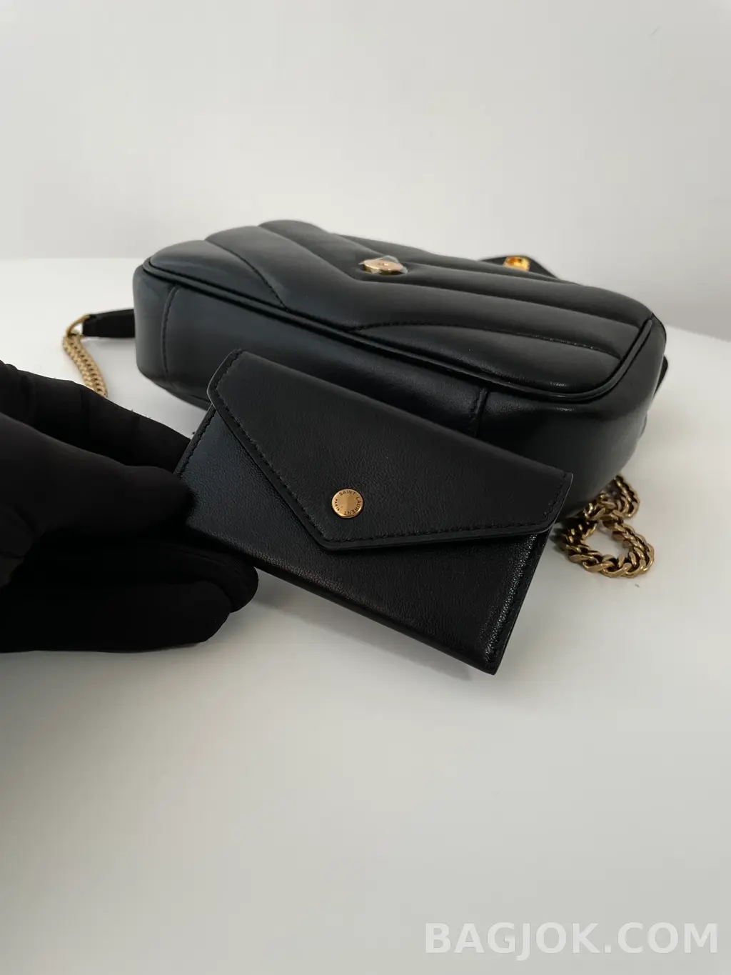 생로랑 Saint Laurent 루루 마틀라세 램스킨 미니 상세 이미지