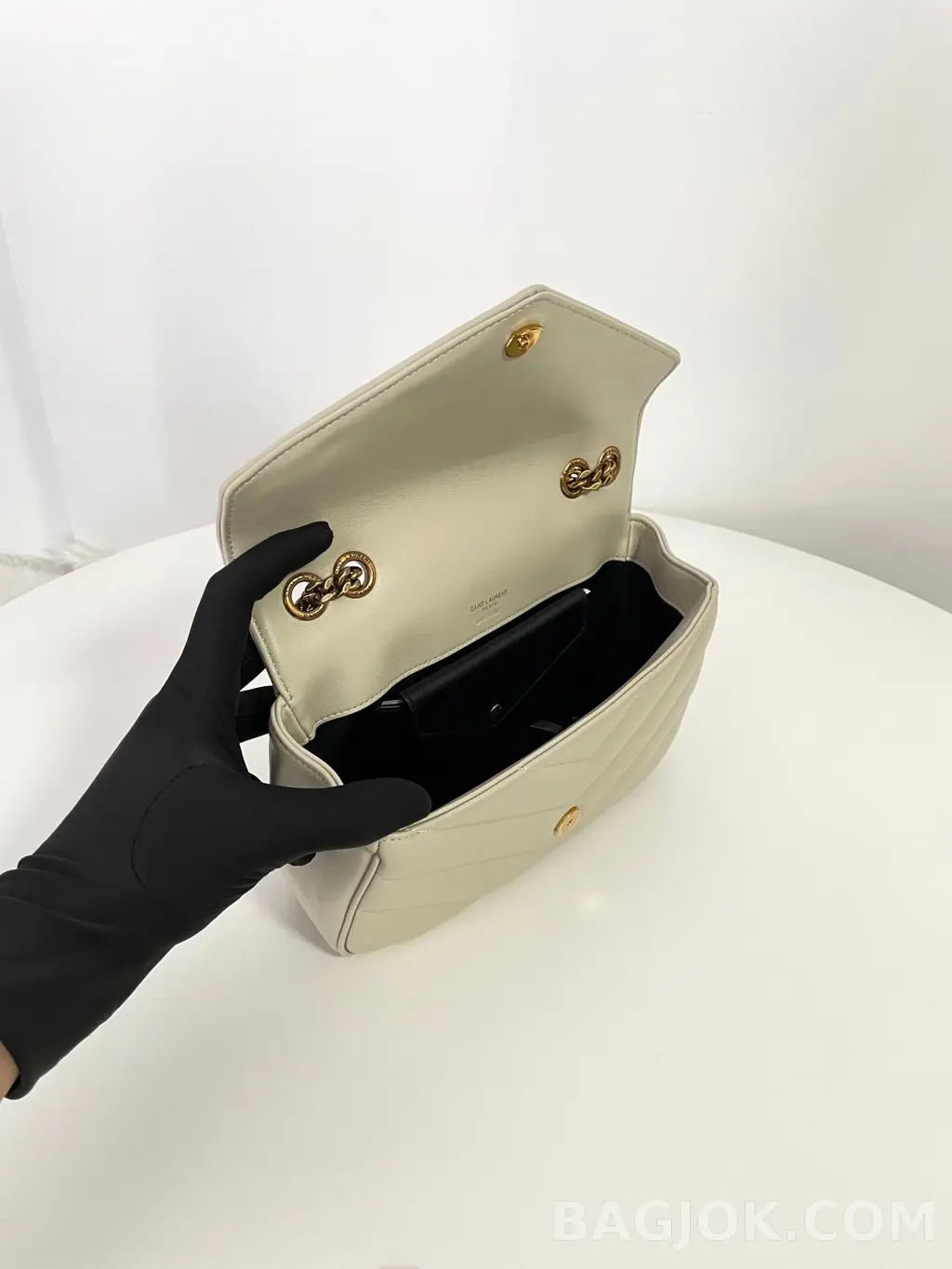 생로랑 Saint Laurent 루루 마틀라세 램스킨 스몰 상세 이미지