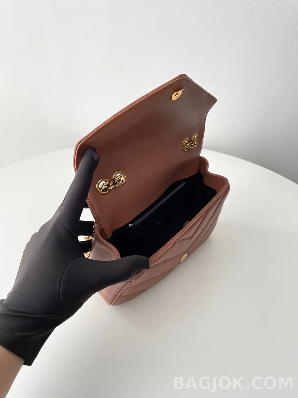 생로랑 Saint Laurent 루루 마틀라세 램스킨 스몰 상세 이미지