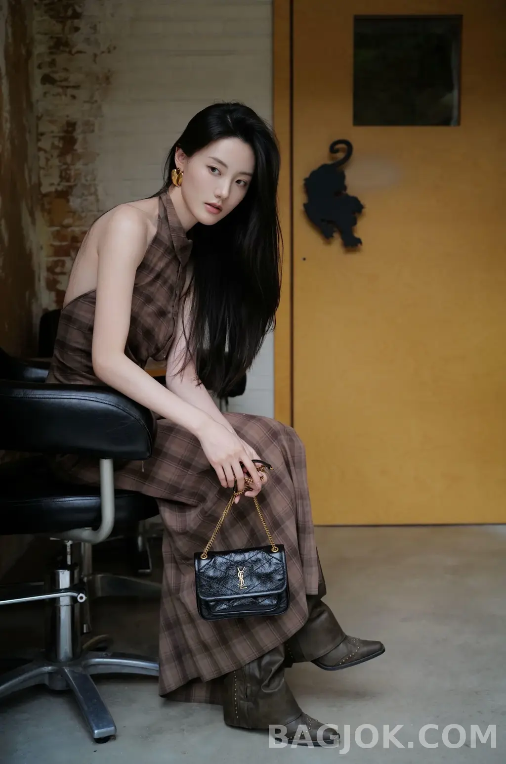 생로랑 Saint Laurent 빈티지 니키백 미니 상세 이미지