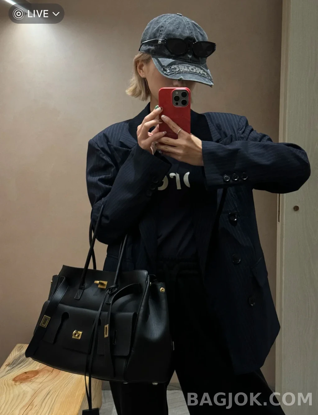발렌시아가 Balenciaga 벨 에어 캐리 올 백 스몰 상세 이미지