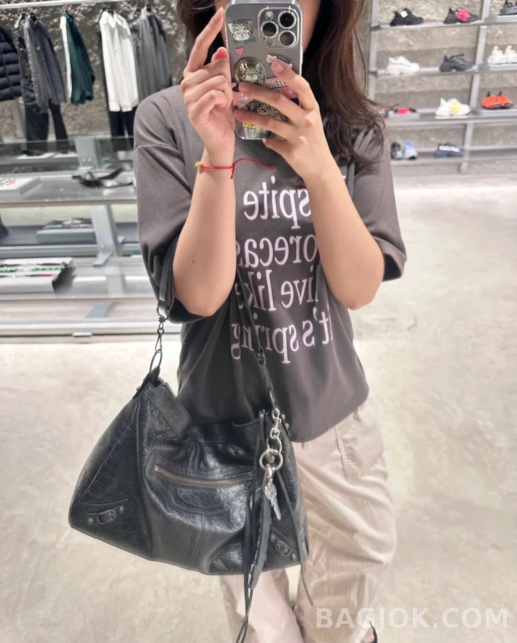 발렌시아가 Balenciaga 르 시티 모토 스몰 상세 이미지