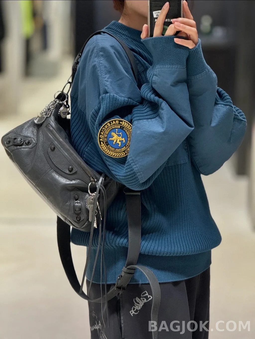 발렌시아가 Balenciaga 르 시티 모토 스몰 상세 이미지