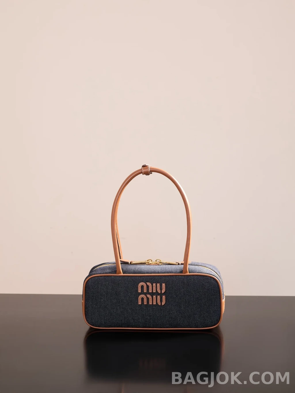 미우미우 MiuMiu 보 데님 백 스몰 상세 이미지