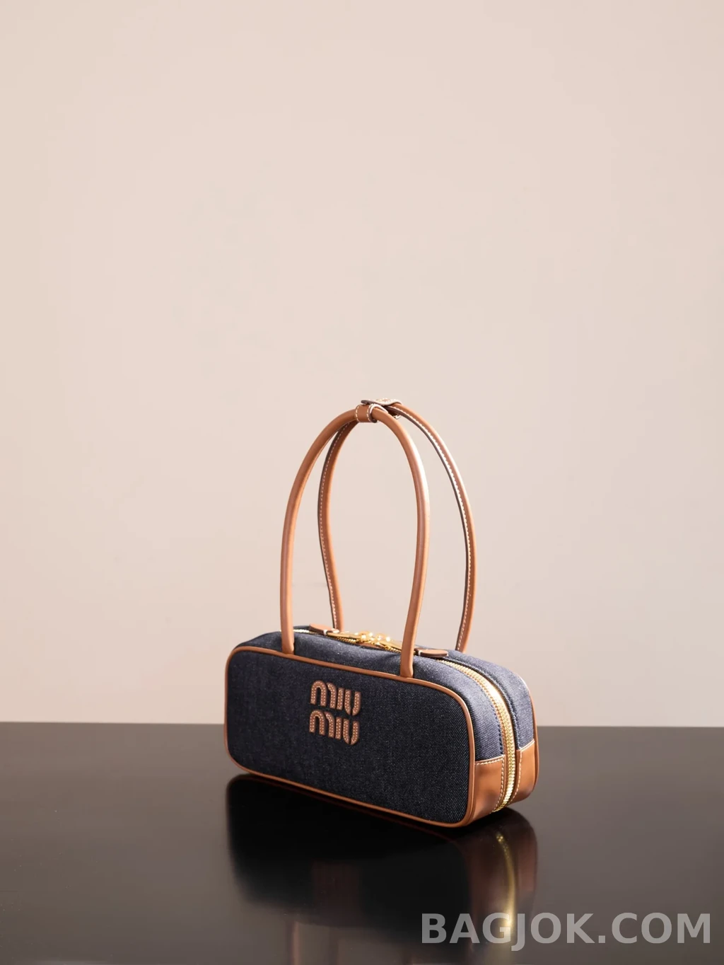 미우미우 MiuMiu 보 데님 백 스몰 상세 이미지