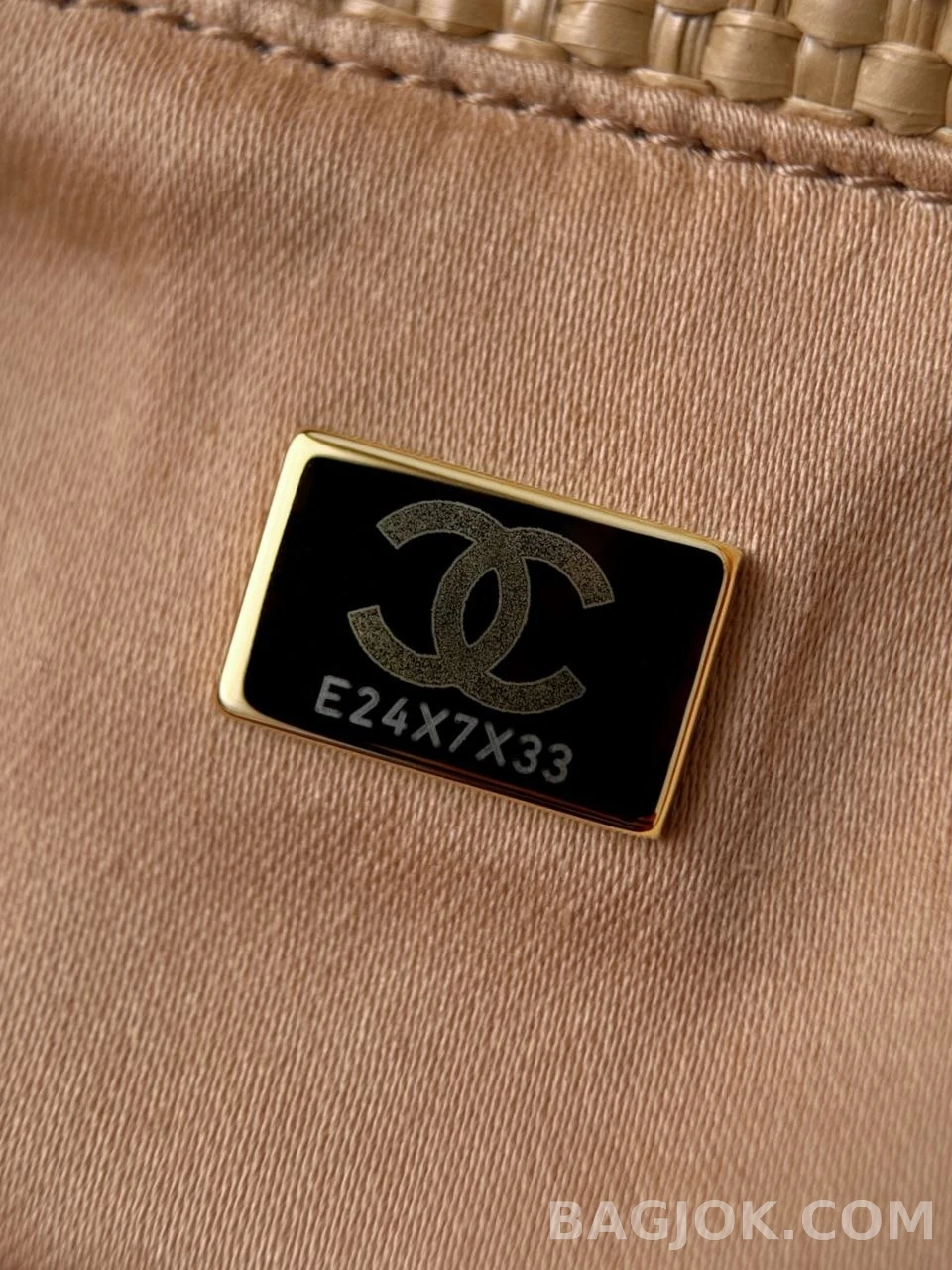 샤넬 Chanel 26C 브레이드 라피아 카프스킨 스몰 쇼핑 백 상세 이미지