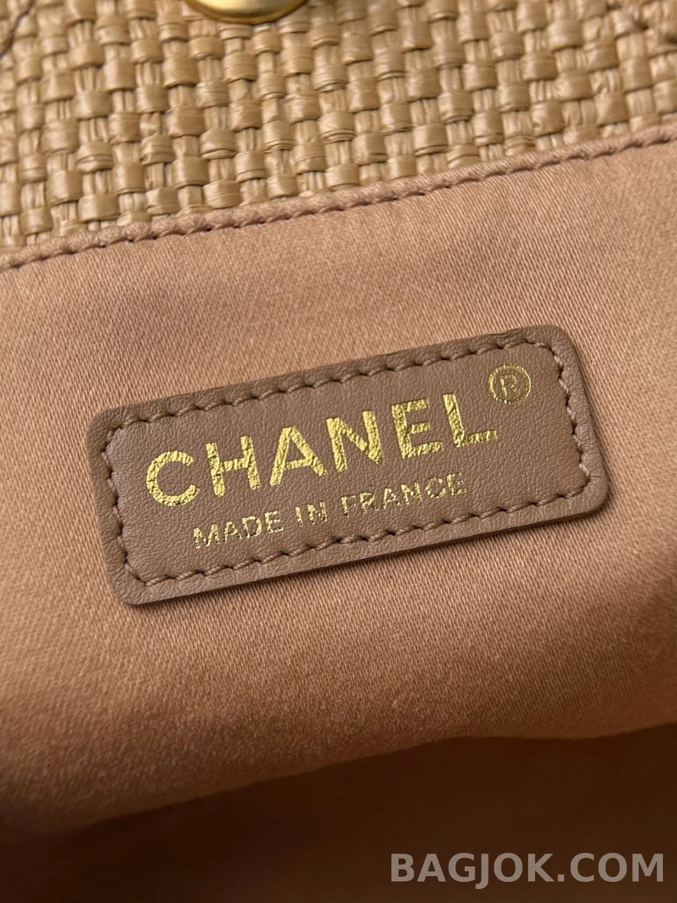 샤넬 Chanel 26C 브레이드 라피아 카프스킨 스몰 쇼핑 백 상세 이미지