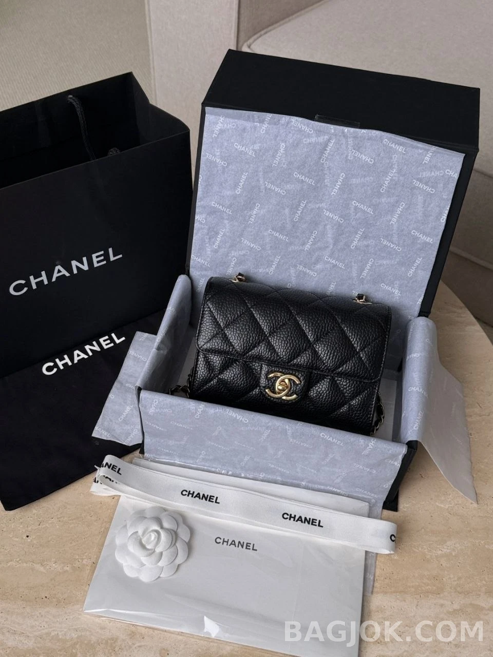 샤넬 Chanel 26c 샤넬 클래식 미니 핸드백 캐비어 상세 이미지