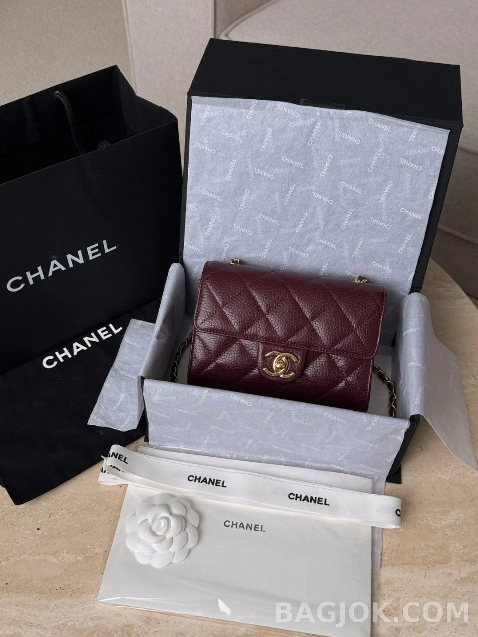샤넬 Chanel 26c 샤넬 클래식 미니 핸드백 캐비어 상세 이미지