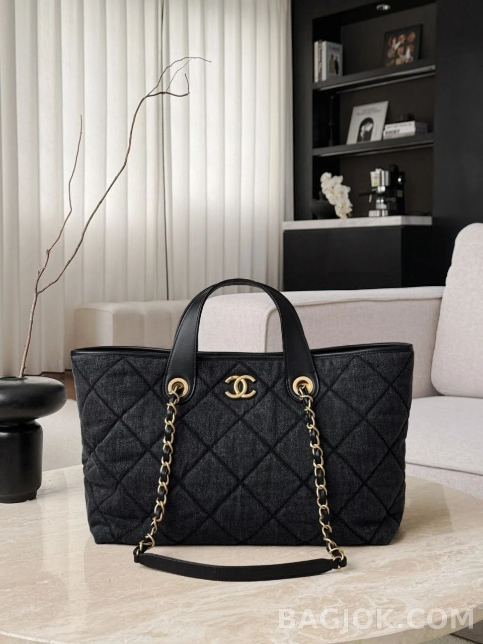 샤넬 Chanel 26C 크루즈 데님 체인 쇼퍼백 상세 이미지