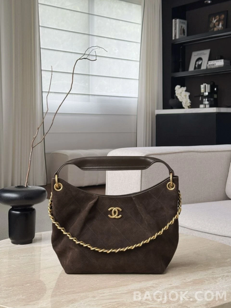 샤넬 Chanel 26c 히피 호보백 스몰 (스웨이드) 상세 이미지